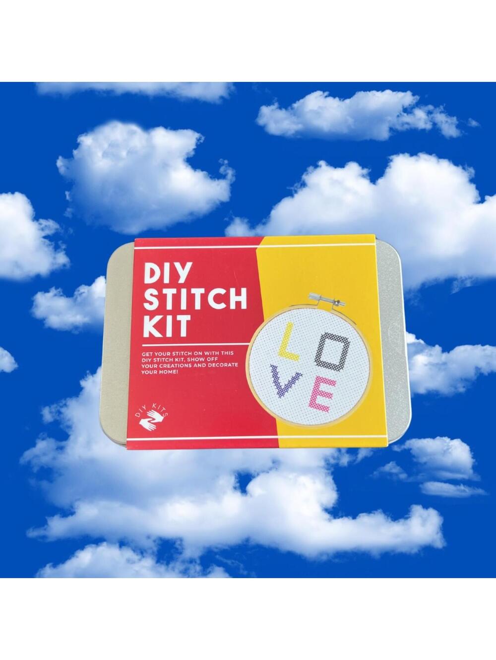 DIY Stitch Kit Embroidery Craft Tin
